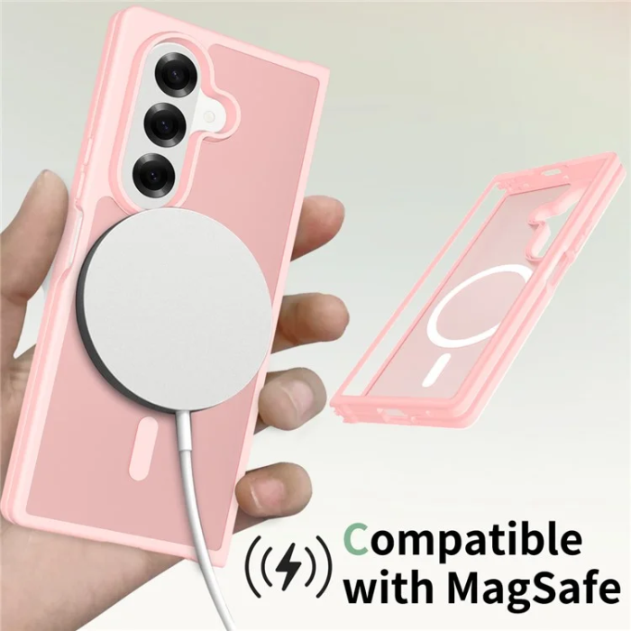 A-One Brand - Galaxy Z Fold 7 Mobilskal MagSafe Acrylic - Rosa
