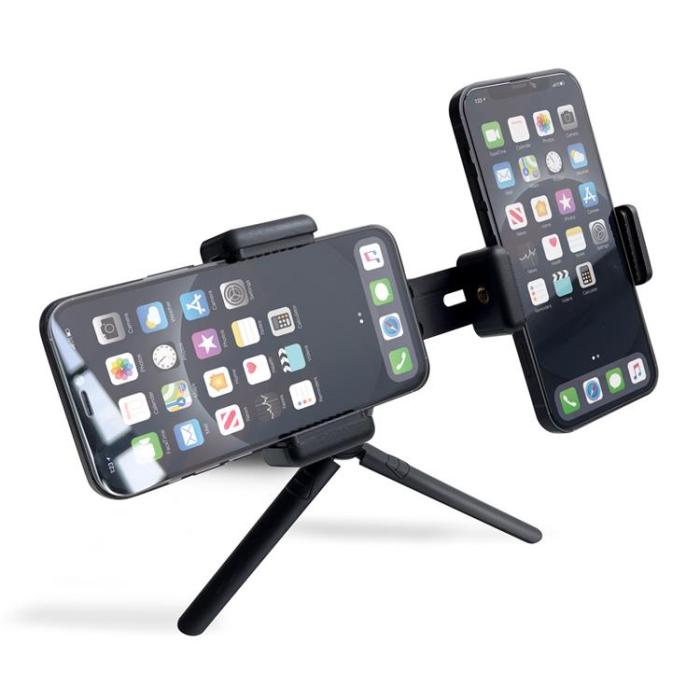 OEM - Dual Adjustment Smartphone Hallare med Tripod - Svart