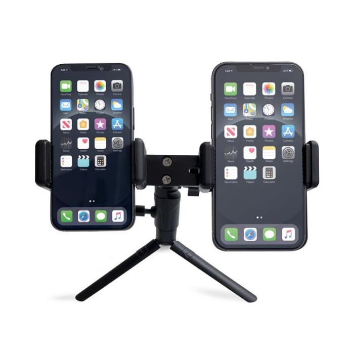 OEM - Dual Adjustment Smartphone Hallare med Tripod - Svart