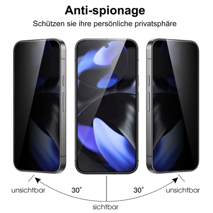 A-One Brand - Google Pixel 10 Pro XL Härdat Glas Skärmskydd Arc Edge - Svart