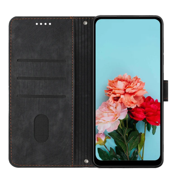 A-One Brand - Sony Xperia 10 VII Plånboksfodral Imprinted Lines - Svart