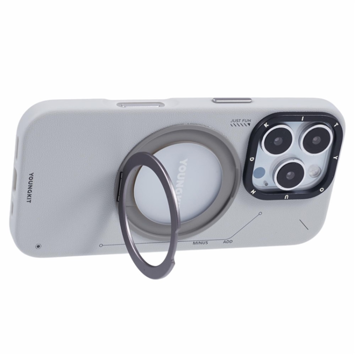 YOUNGKIT - YOUNGKIT iPhone 16 Pro Mobilskal MagSafe Roterande Kickstand