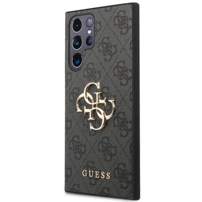 Guess - Guess Galaxy S23 Ultra Skal 4G Big Metal Logo - Gr