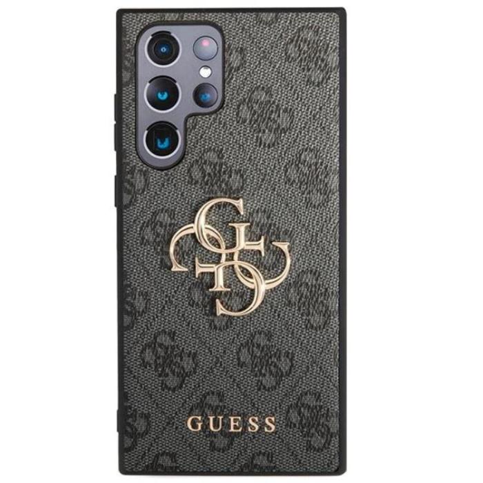 Guess - Guess Galaxy S23 Ultra Skal 4G Big Metal Logo - Gr