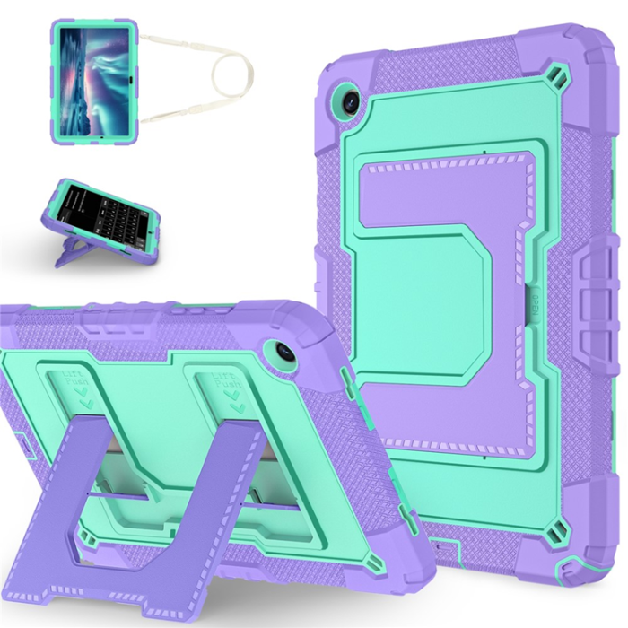 A-One Brand - Galaxy Tab A9 Plus Skal Kickstand Med Rem Anti Drop