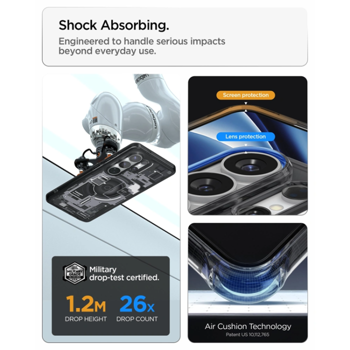 Spigen - Spigen Mobilskal För Galaxy S26 Ultra MagSafe Ultra Hybrid - Zero One Svart