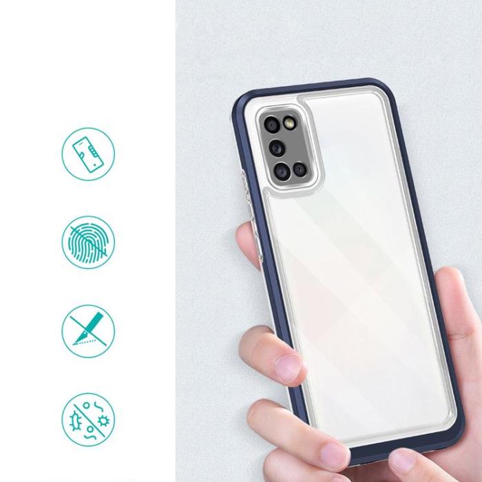OEM - 3in1 Galaxy A03s Skal Frame Gel - Blå