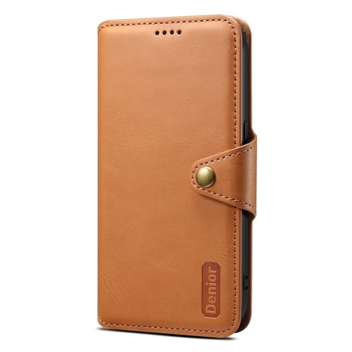DENIOR - DENIOR iPhone 7 Plus / 8 Plus Plånboksfodral Konstläder Khaki