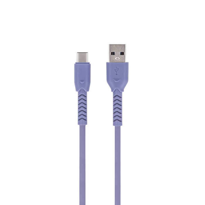 Maxlife - Maxlife USB-C till USB-A kabel 1m 3A MXUC-04 - Lila
