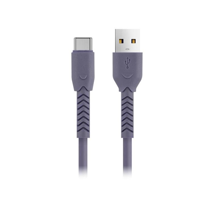 Maxlife - Maxlife USB-C till USB-A kabel 1m 3A MXUC-04 - Lila