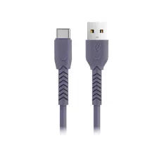 Maxlife - Maxlife USB-C till USB-A kabel 1m 3A MXUC-04 - Lila