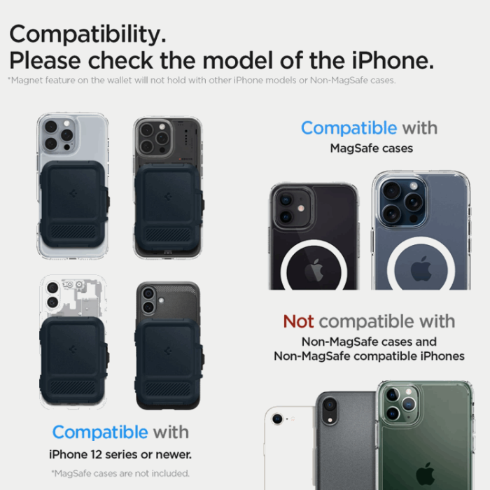 Spigen - Spigen Universal Magsafe Korthållare Lock Fit - Metal Slate