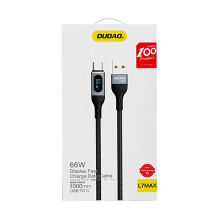 Dudao - Dudao USB-C Snabbladdning PD 66W - Svart