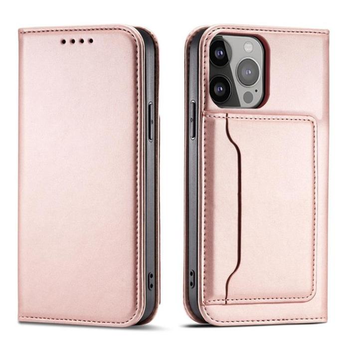 OEM - Galaxy S23 Ultra Plånboksfodral Magnet Flip - Rosa