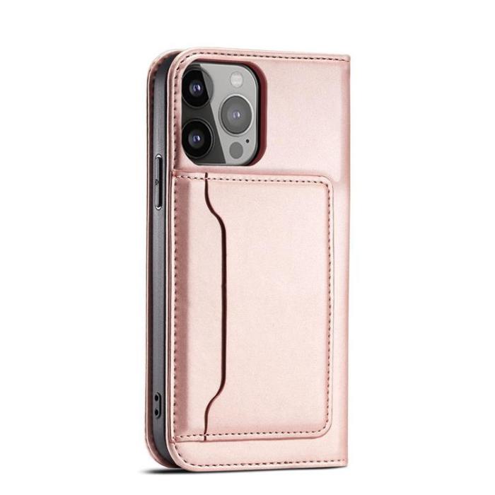 OEM - Galaxy S23 Ultra Plånboksfodral Magnet Flip - Rosa