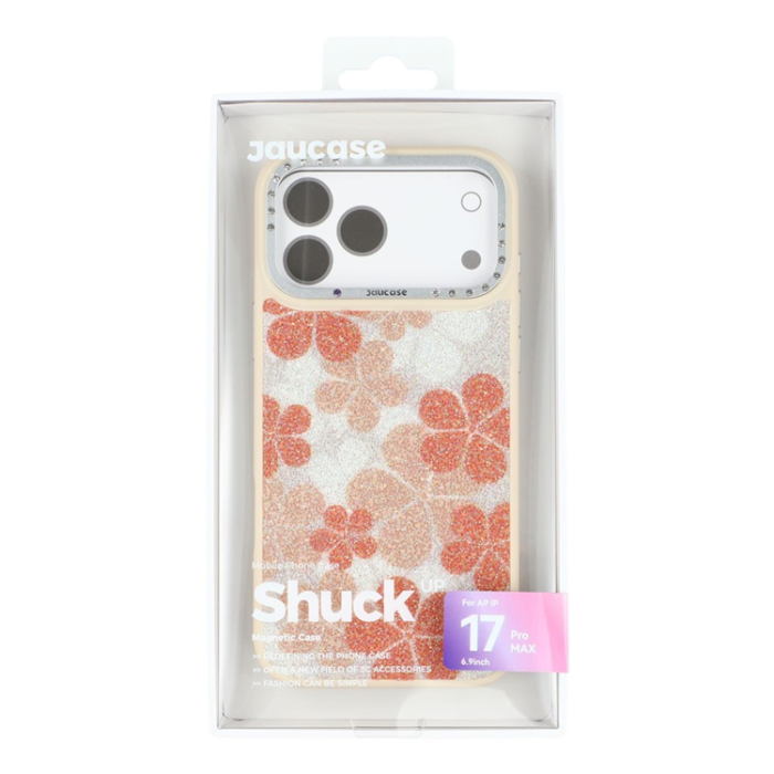JAUCASE - JAUCASE iPhone 17 Pro MagSafe Mobilskal Flower - Vit
