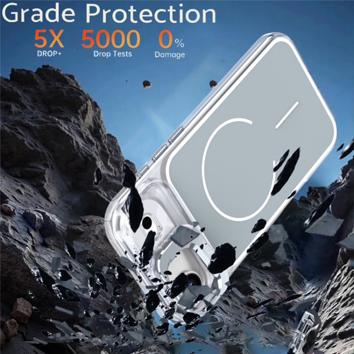 A-One Brand - iPhone Air Mobilskal MagSafe Lens Kickstand TPU + PC - Grå