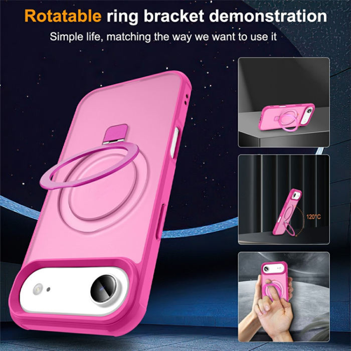 A-One Brand - iPhone 17 Air Mobilskal MagSafe TPU+PC Kickstand - Rosé