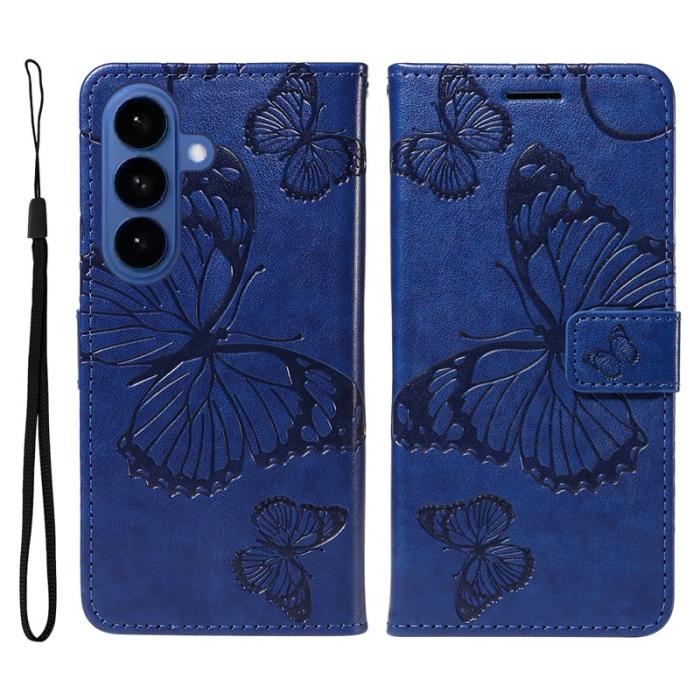 OEM - Plånboksfodral för Samsung Galaxy S26 Plus Konstläder Ställ - Blå