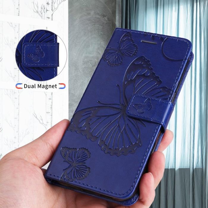 OEM - Plånboksfodral för Samsung Galaxy S26 Plus Konstläder Ställ - Blå