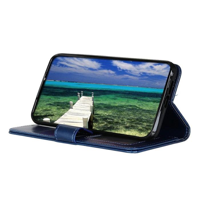 OEM - Mobilfodral för Samsung Galaxy S26 Plus Konstläder Ställ - Blå