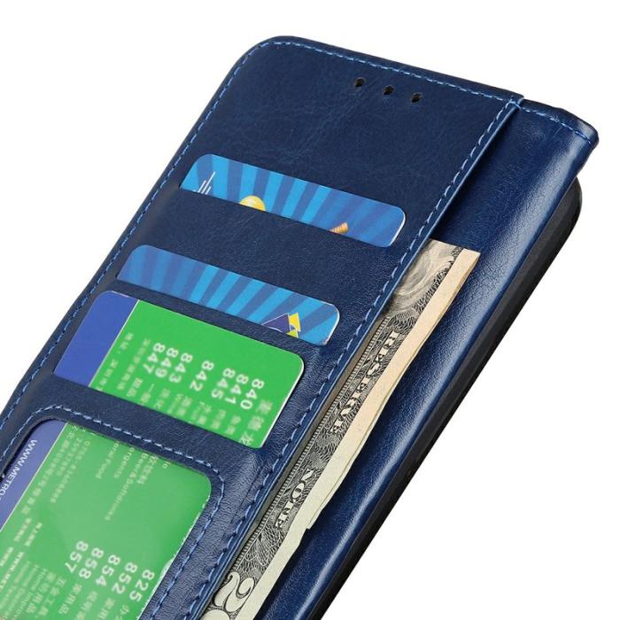 OEM - Mobilfodral för Samsung Galaxy S26 Plus Konstläder Ställ - Blå