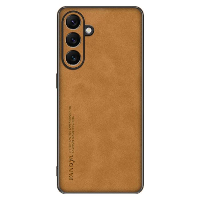 OEM - Mobilskal för Samsung Galaxy S26 Plus Konstläder TPU - Brun