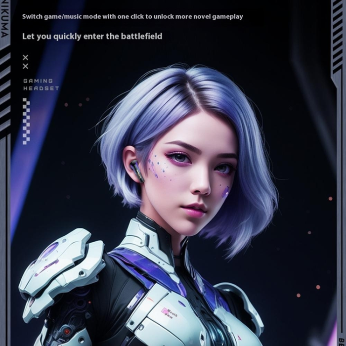 ONIKUMA - ONIKUMA TWS Trådlösa Bluetooth Hörlurar In-ear Vattentäta IPX4 T27 - Svart