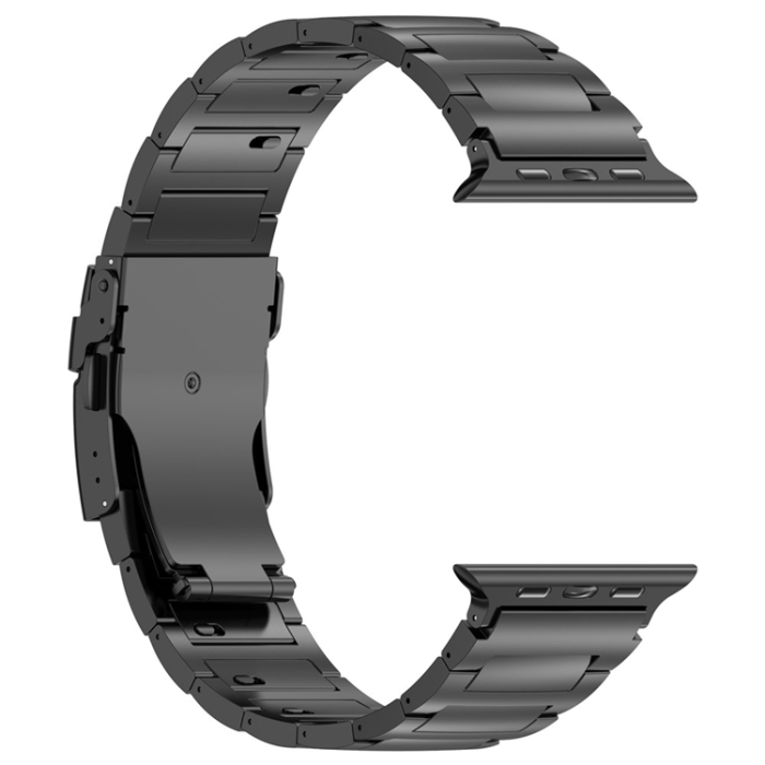 A-One Brand - Apple Watch (38/40/41/42mm) Armband Titanium Alloy - Svart