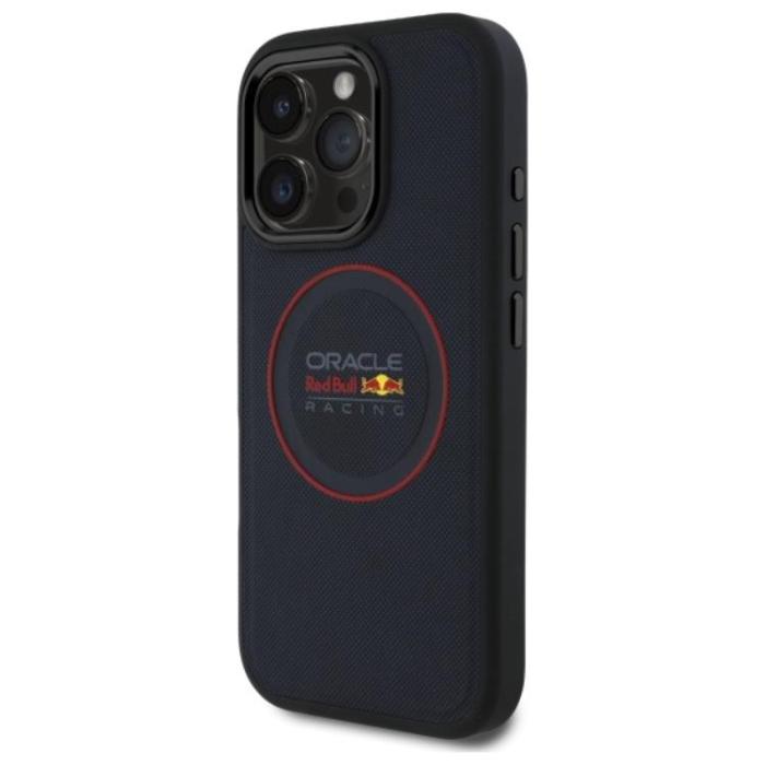 Red Bull - Red Bull iPhone 16 Pro Mobilskal MagSafe Läder Red Ring - Navy
