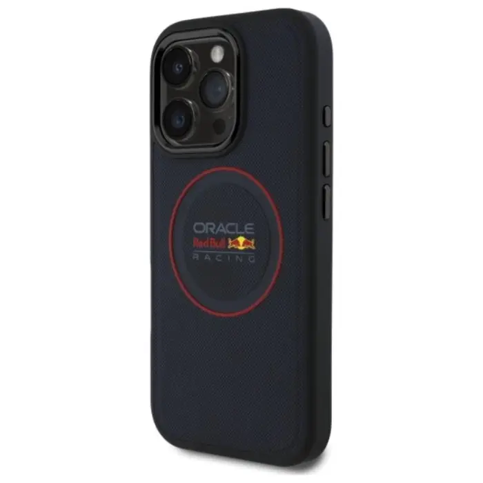 Red Bull - Red Bull iPhone 16 Pro Mobilskal MagSafe Läder Red Ring - Navy