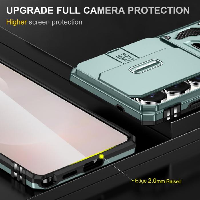 OEM - Mobilskal för Samsung Galaxy S26 Ultra Kickstand PC + TPU - Grön