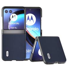 ABEEL - ABEEL Mobilskal till Motorola Razr 40 Ultra 5G &Auml;kta L&auml;der Bl&aring;