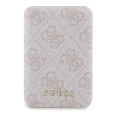 Guess - Guess Tr&aring;dl&ouml;s MagSafe Powerbank 5000mAh 15W 4G Metall Logo - Rosa