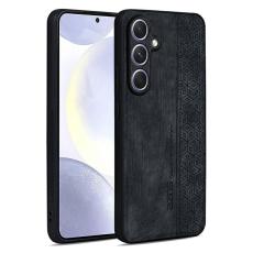 AZNS - AZNS Samsung Galaxy A36 5G Pl&aring;nboksfodral Konstl&auml;der - Svart