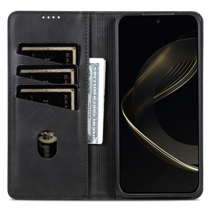 AZNS - AZNS Xiaomi 15 Pro Plånboksfodral Konstläder - Svart