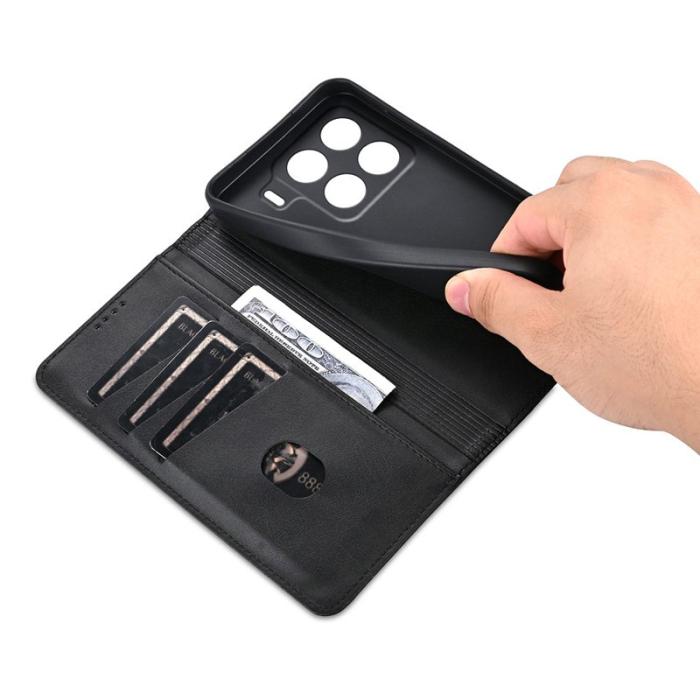 AZNS - AZNS Xiaomi 15 Pro Plånboksfodral Konstläder - Svart
