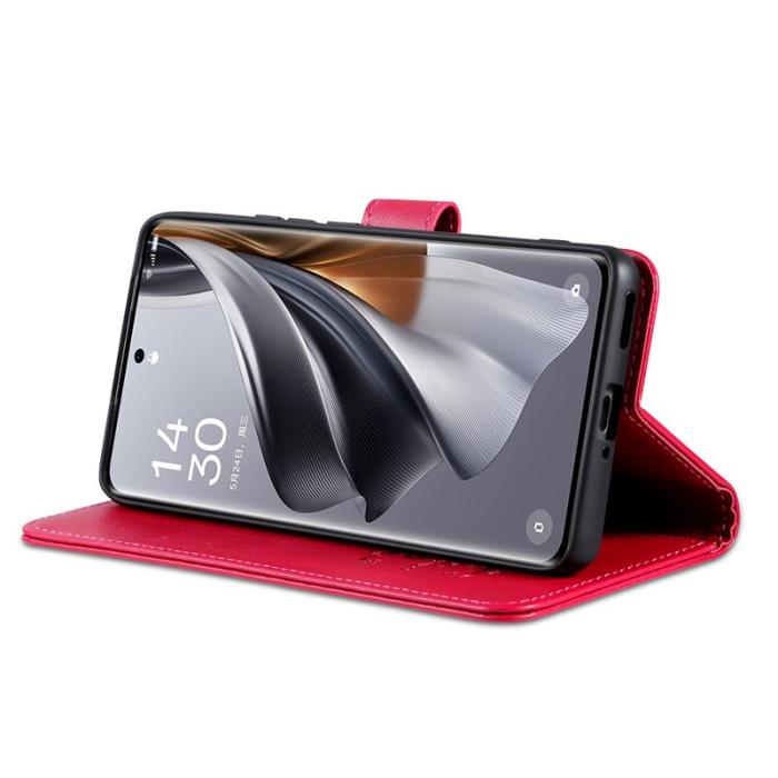 AZNS - AZNS Xiaomi 15 Pro Plånboksfodral Anti-Scratch Konstläder - Röd