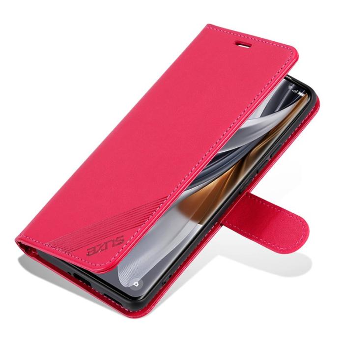 AZNS - AZNS Xiaomi 15 Pro Plånboksfodral Anti-Scratch Konstläder - Röd