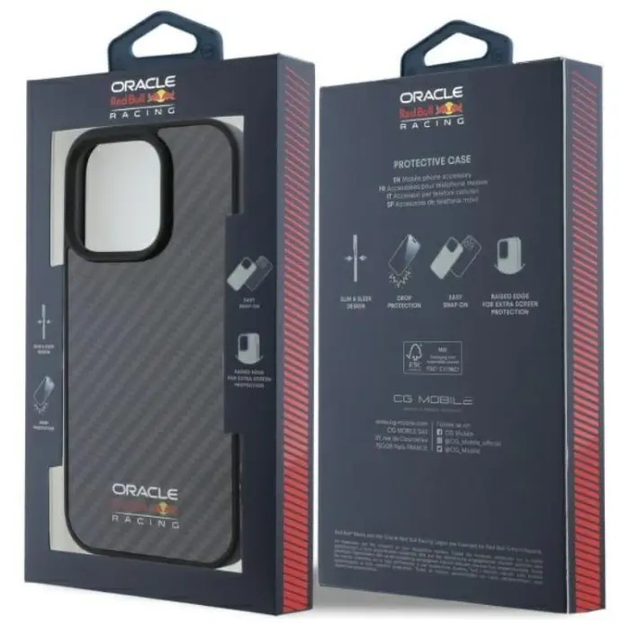 Red Bull - Red Bull iPhone 16 Pro Mobilskal MagSafe Carbon Fiber Shiny Logo