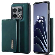 DG.MING - DG.MING OnePlus 10 Pro 5G Konstl&auml;der Pl&aring;nboksfodral Gr&ouml;n