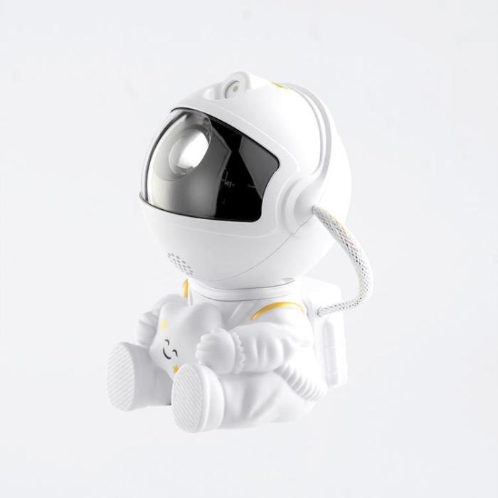 XO - XO Projektor LED Astronaut Stjärna och Galaxer CF4 - Vit