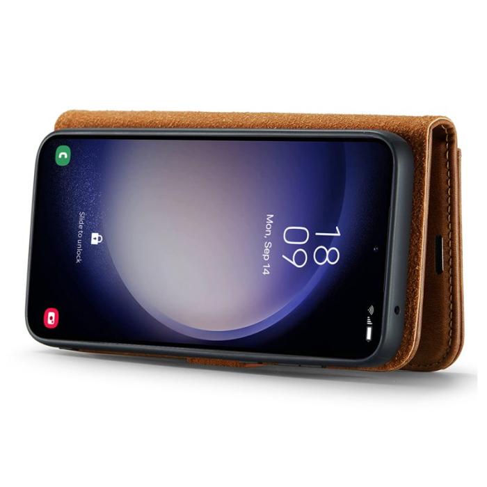 DG.MING - DG.MING Samsung Galaxy A56 5G Plånboksfodral Äkta läder - Brun