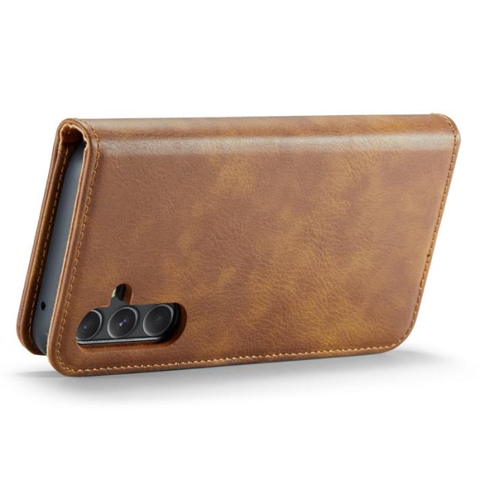 DG.MING - DG.MING Samsung Galaxy A56 5G Plånboksfodral Äkta läder - Brun