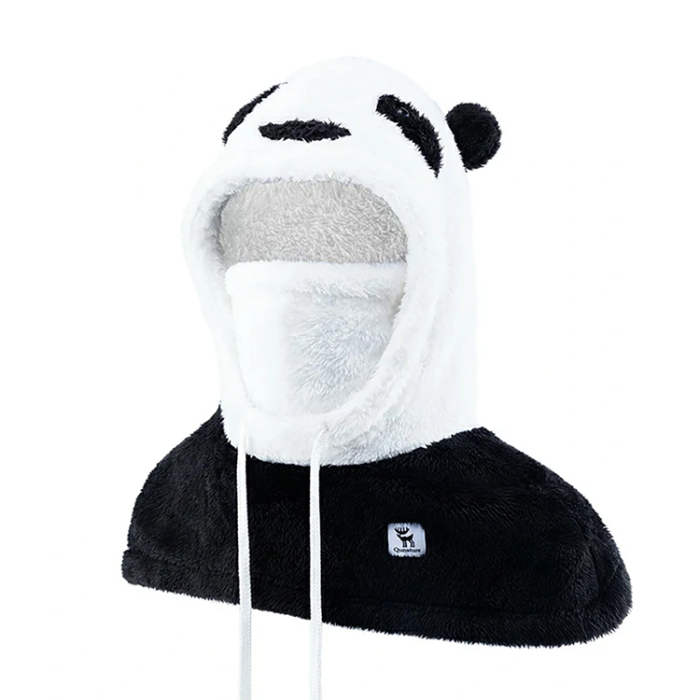 Qunature - Qunature Ski Balaclava Storlek L Panda - Svart/Vit