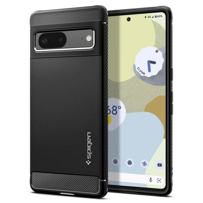 Spigen - Spigen Google Pixel 7 Skal Rugged Armored - Svart