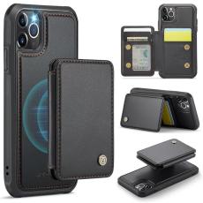 JEEHOOD - JEEHOOD J05 Mobilskal till iPhone 11 Pro Max L&auml;der med Kortfack - Svart