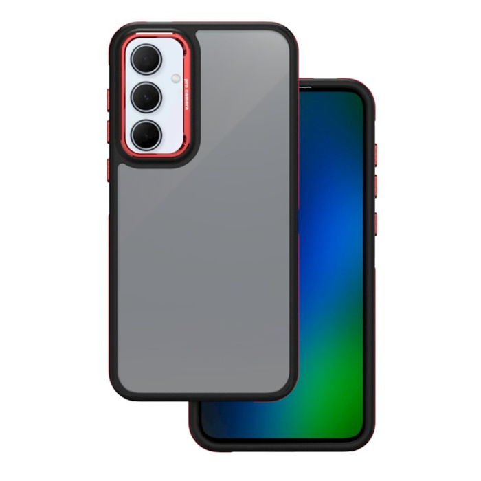 OEM - Galaxy A35 5G Mobilskal Crystal Black - Röd
