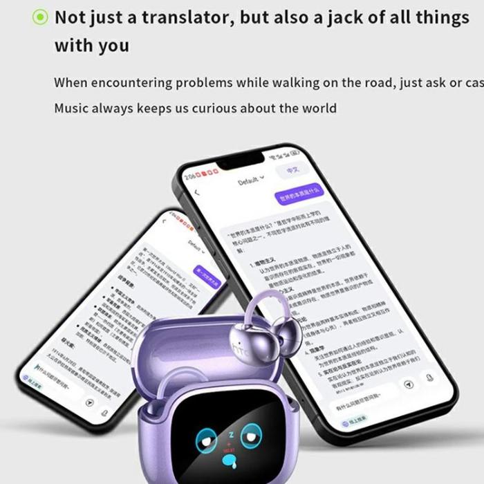 HTC - HTC In-Ear Trådlösa Hörlurar AI-översättare Clip-On NE32