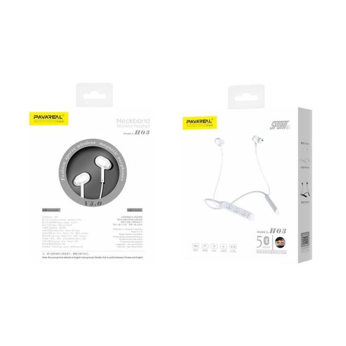 Pavareal - Pavareal Bluetooth In-Ear Hörlurar - Vit